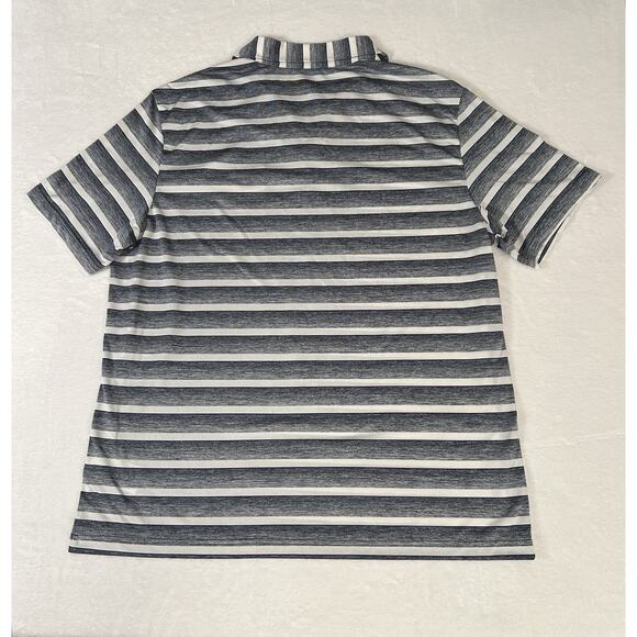 Fresno State Bulldogs Golf Polo Size XL Striped Adidas Embroidered Short Sleeve - Picture 2 of 6